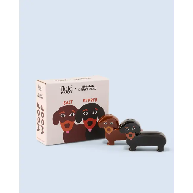 Fluid Market  - Salt and Pepper Shaker Dachshund Dogs