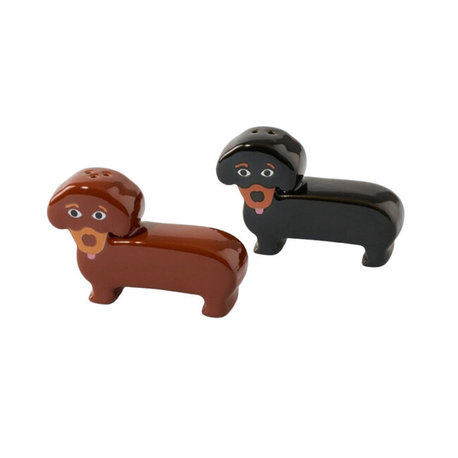 Fluid Merket  - Salière et Poivrière Chiens Teckel