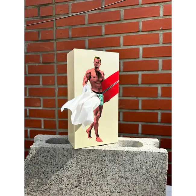 Spextrum - Distributeur de mouchoirs Tissue Up Boy - beige