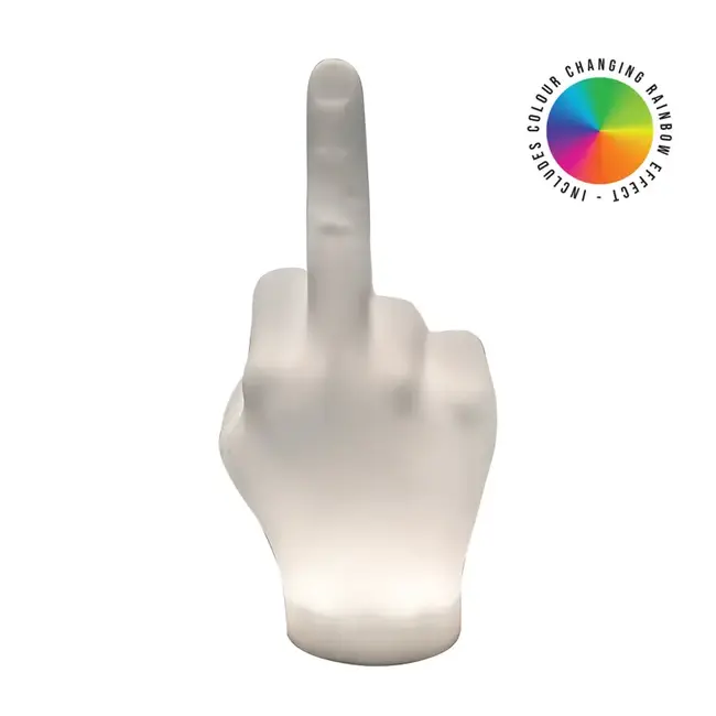 Gift Republic - Lampe de Table F*ck You - changement de couleur - rechargeable par USB - soft touch