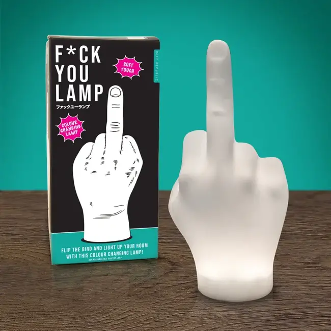 Gift Republic - Table Lamp F*ck You - color changing - USB rechargeable - soft touch