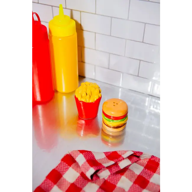 DOIY - Salière et Poivrière Frites & Hamburger