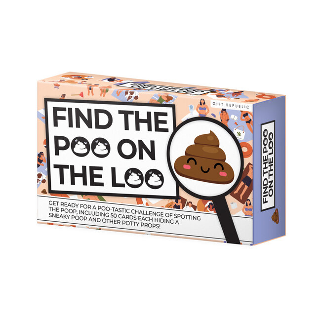 Gift Republic - Jeu de Cartes Find The Poo On The Loo