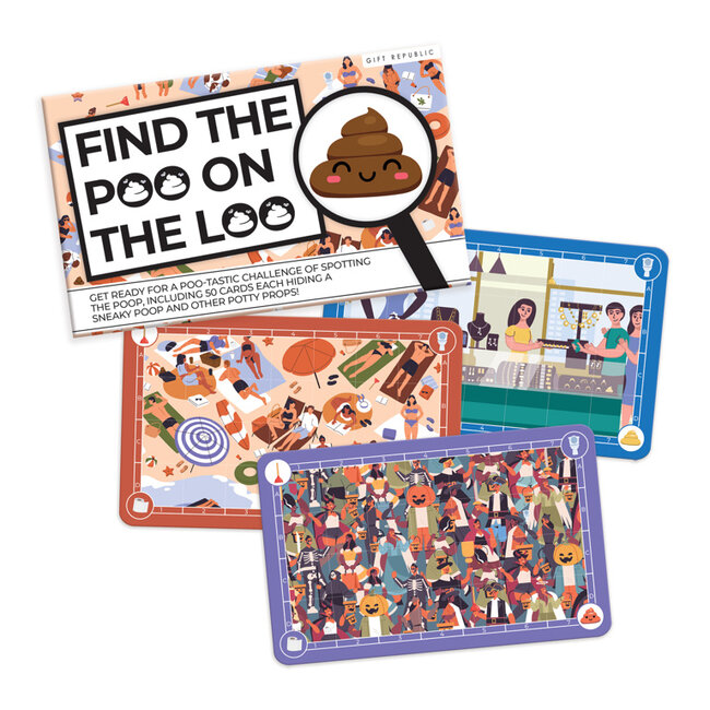 Gift Republic - Card Game Find The Poo On The Loo