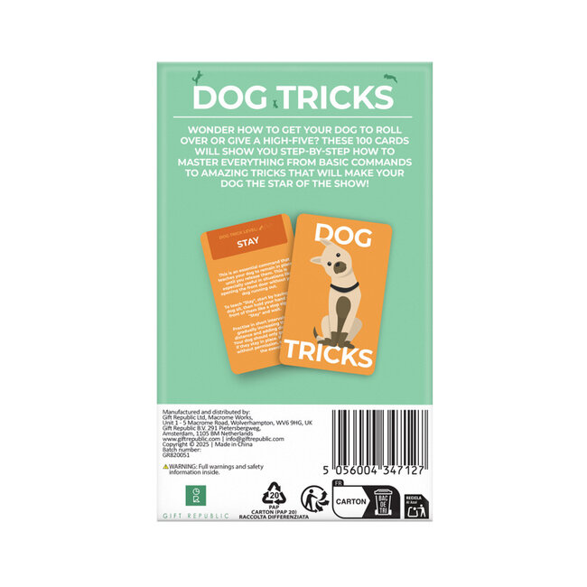 Gift Republic - Kaartenset Dog Tricks - Hondentrucs