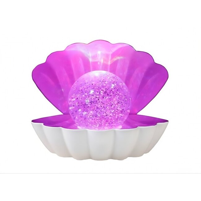 i-total - Glitter Schelp Lamp - colour changing