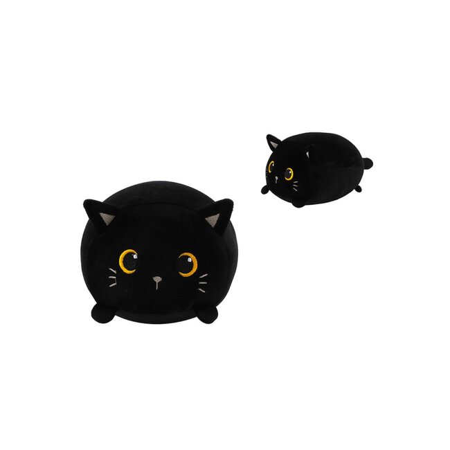 i-total - Mini Fluffy Cushion Black Cat