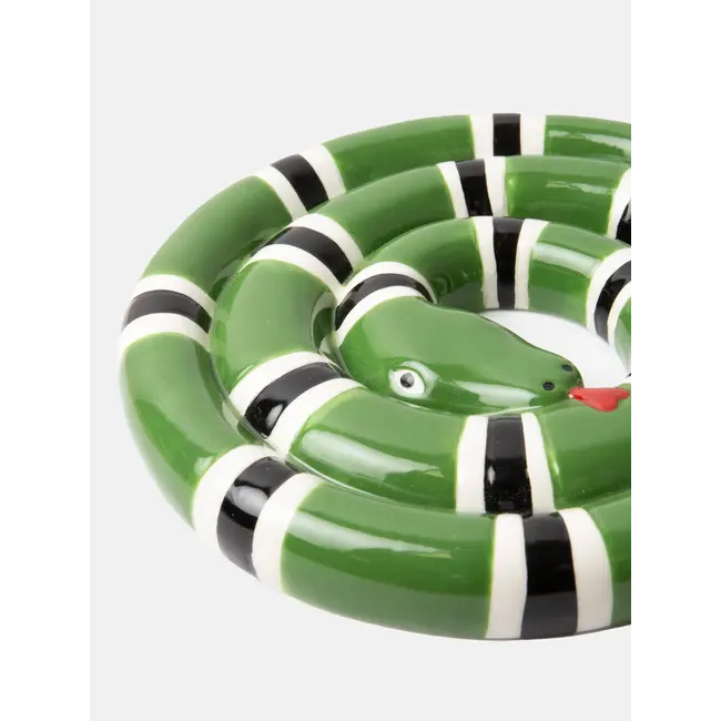 DOIY - Topfuntersetzer Grüne Schlange - Keramik