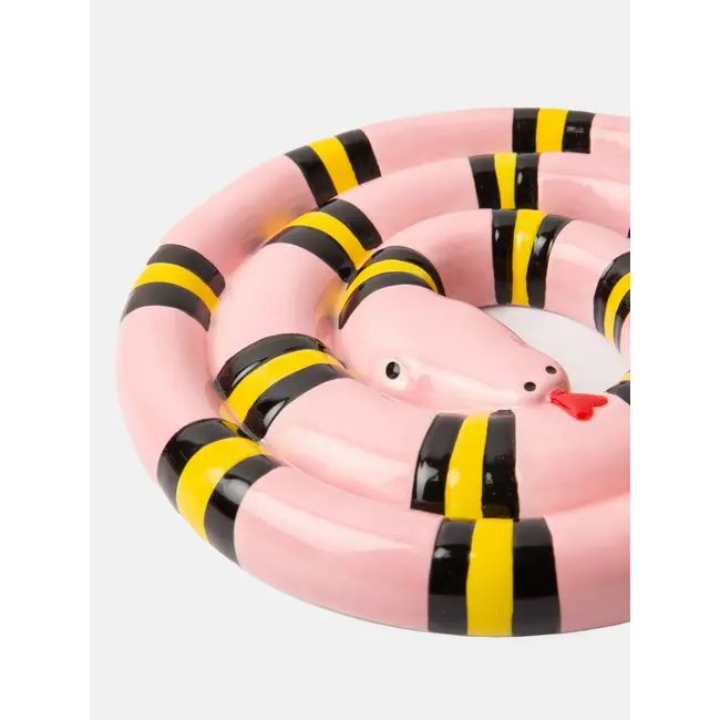 DOIY - Trivet Pink Snake - ceramic