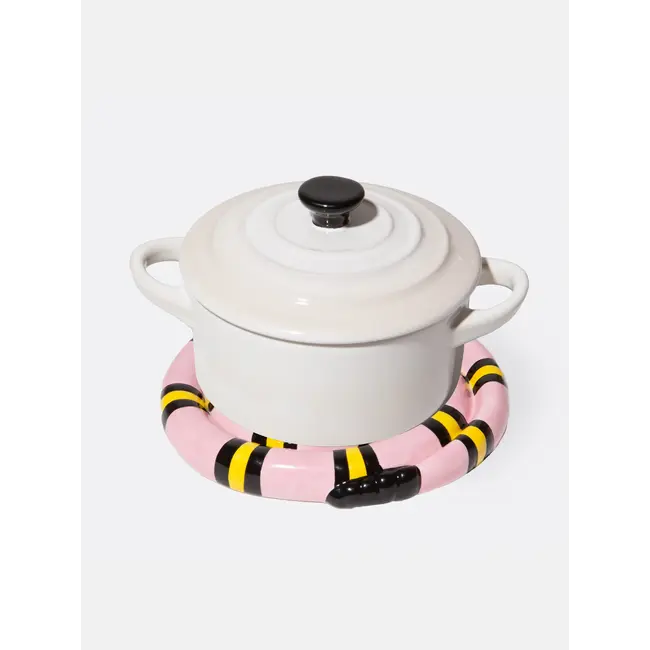 DOIY - Dessous de Plat Serpent Rose - céramique