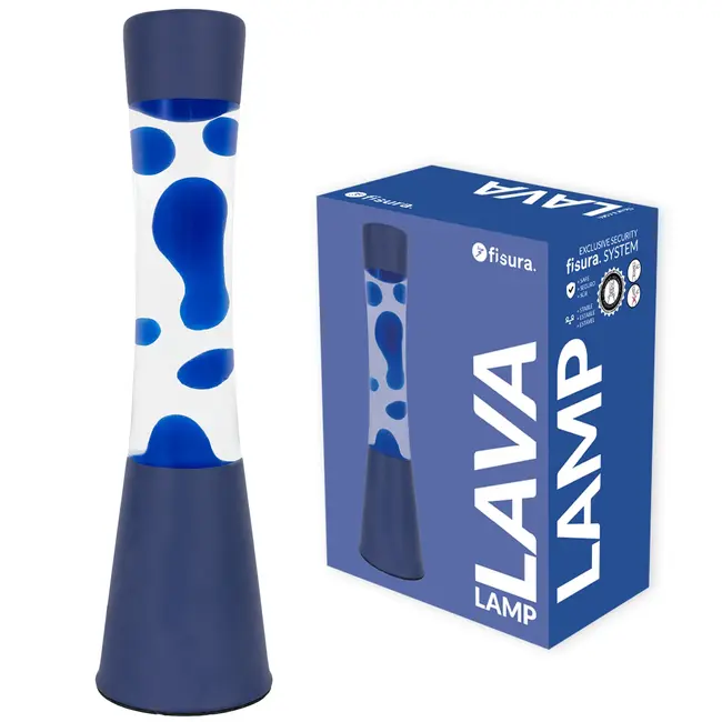 Fisura Lampe à Lave - Monochrome Bleu