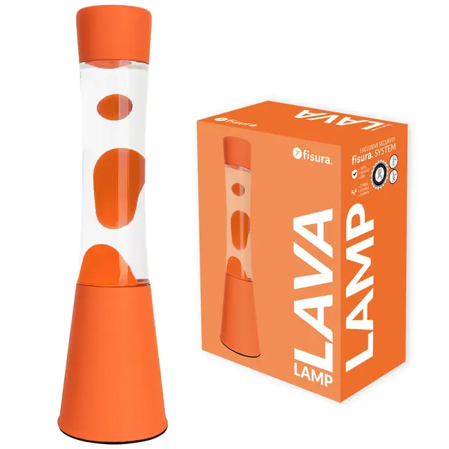 Fisura Lava Lamp - Monochrome Orange