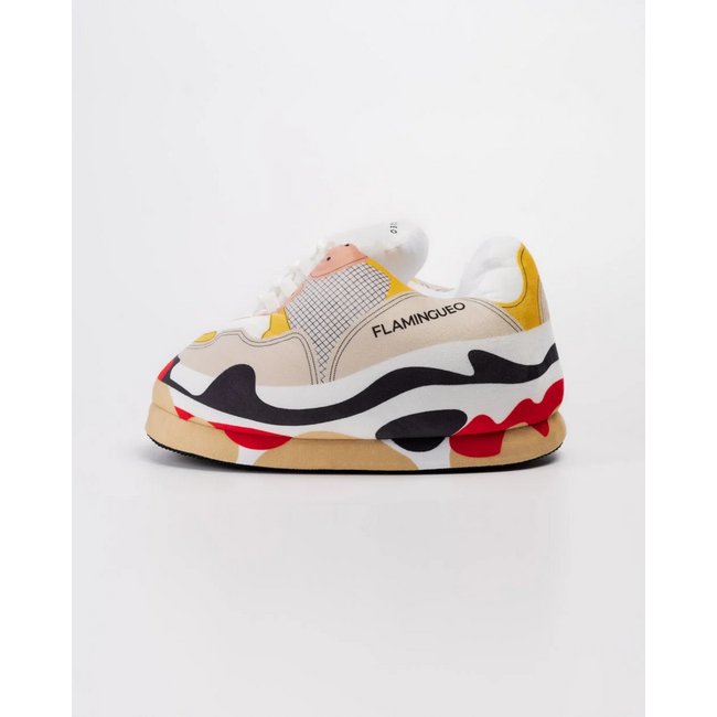 Flamingueo Riesen-Sneaker-Pantoffeln FOURFOLDITOS
