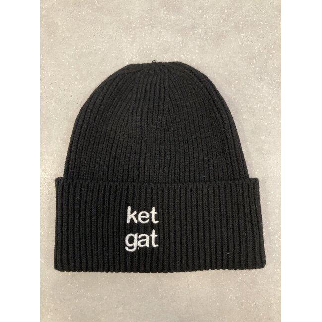 Urban Merch - Beanie Ket Gat - Strickmütze - schwarz