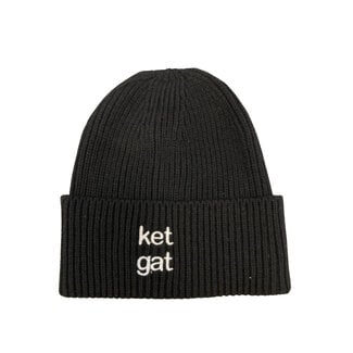 Beanie Ket Gat - zwart