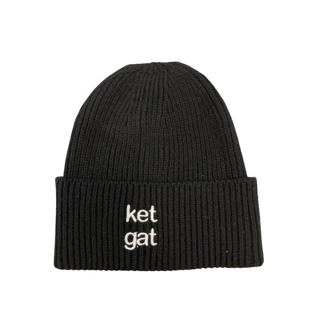 Beanie Ket Gat - schwarz