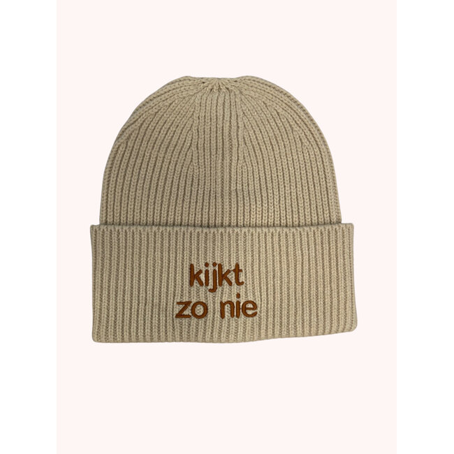 Urban Merch - Beanie Kijkt Zo Nie - Strickmütze - ecru