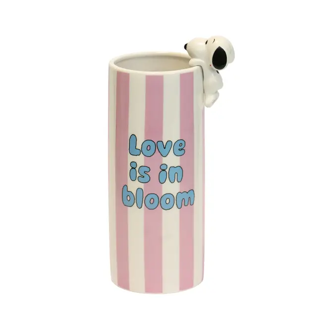 Blogo Design Vase Snoopy Love Is In Bloom - purple