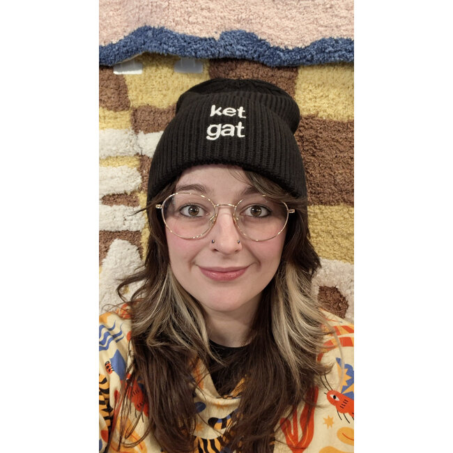 Urban Merch - Beanie Ket Gat - Knip Cat - black