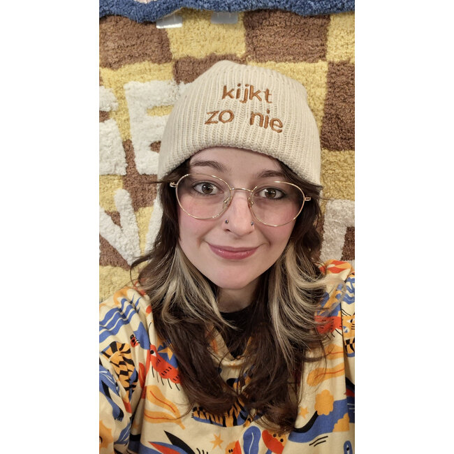 Urban Merch - Beanie Kijkt Zo Nie - Knit Hat - ecru