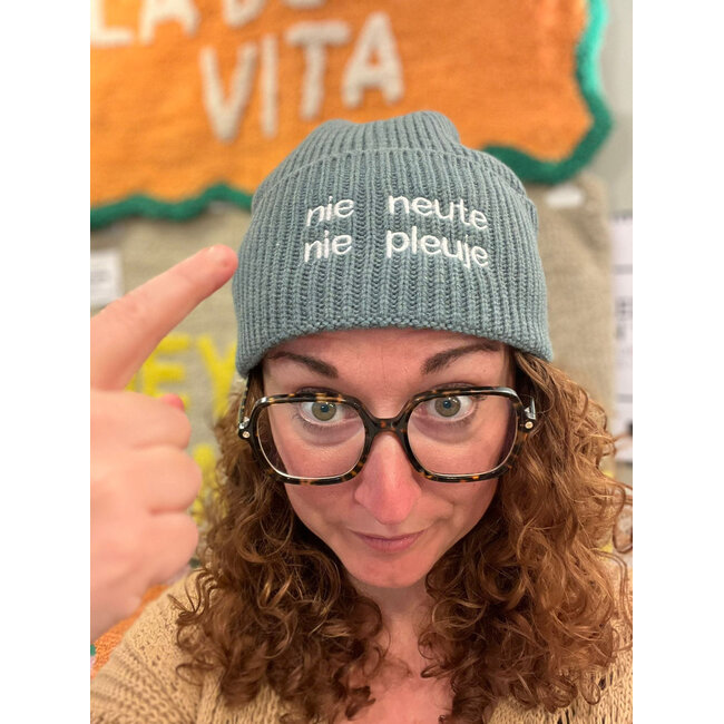 Urban Merch - Beanie Nie Neute Nie Pleuje - Knit Hat - petrol (blue-green))