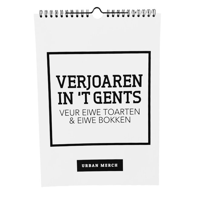 Urban Merch - Birthday Calendar in the Ghent dialect