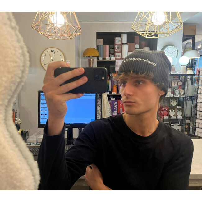 Urban Merch - Beanie Unsupervised - Attitude Muts - antraciet