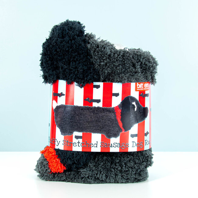 Bitten - Tapis Fluffy Chien Teckel - à poils longs