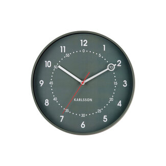 Karlsson Wall Clock Fresco - jungle green