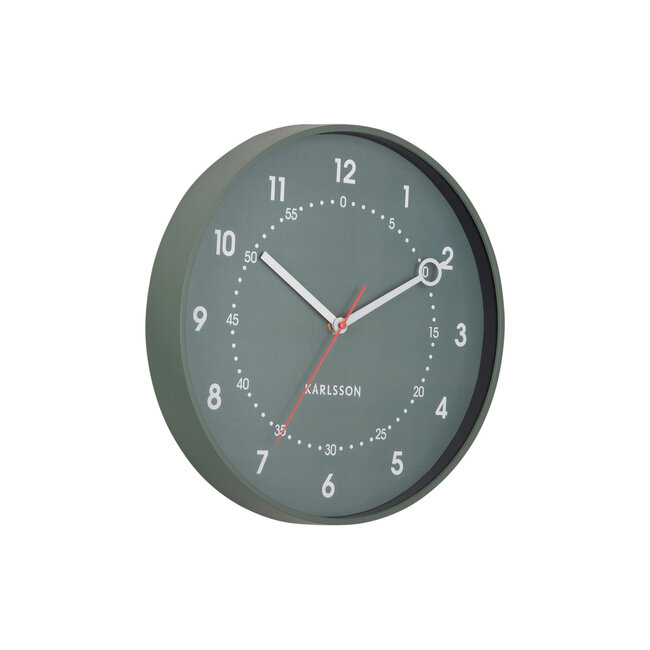 Karlsson - Wall Clock Fresco - jungle green