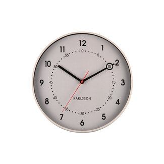 Karlsson Wall Clock Fresco - grey