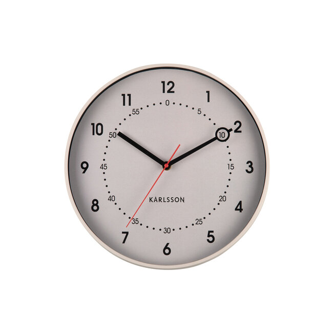Karlsson Wall Clock Fresco - grey