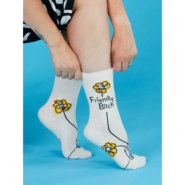 Blue Q - Socken Friendly Bitch - Größe 36-41 (Damen)