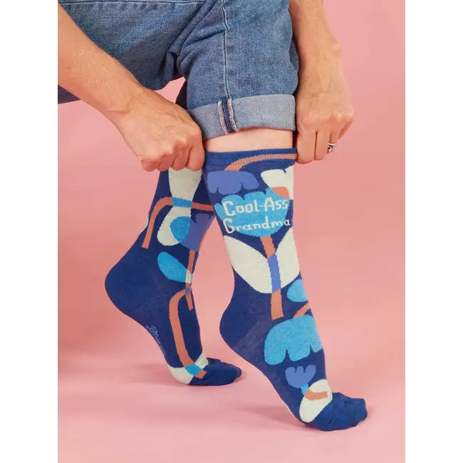 Blue Q - Sokken / Kousen Cool Ass Grandma - maat 36-41 (vrouwen)