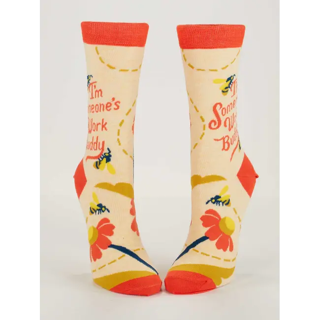 Blue Q - Sokken / Kousen I'm Someone's Work Buddy - maat 36-41 (vrouwen)