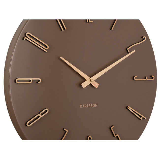 Karlsson - Horloge Murale Esmerado - marron