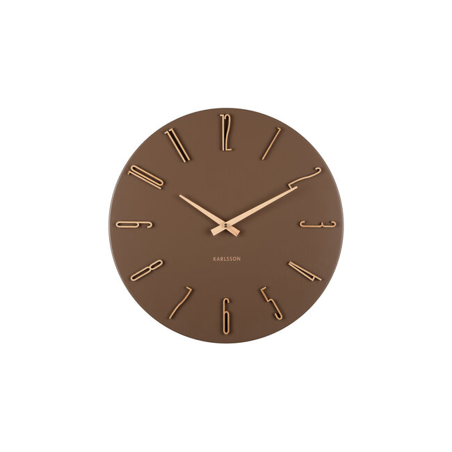 Karlsson - Wall Clock Esmerado - brown
