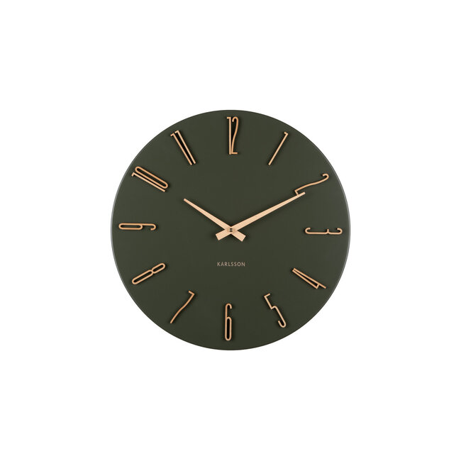 Karlsson - Horloge Murale Esmerado - vert luxueux