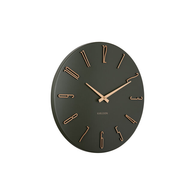 Karlsson Wall Clock Esmerado - luxury green