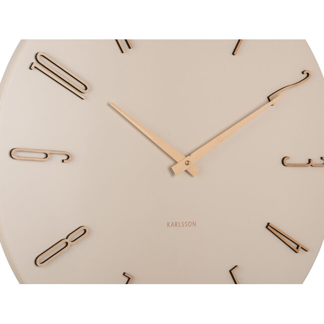 Karlsson - Horloge Murale Esmerado Large - blanc cassé