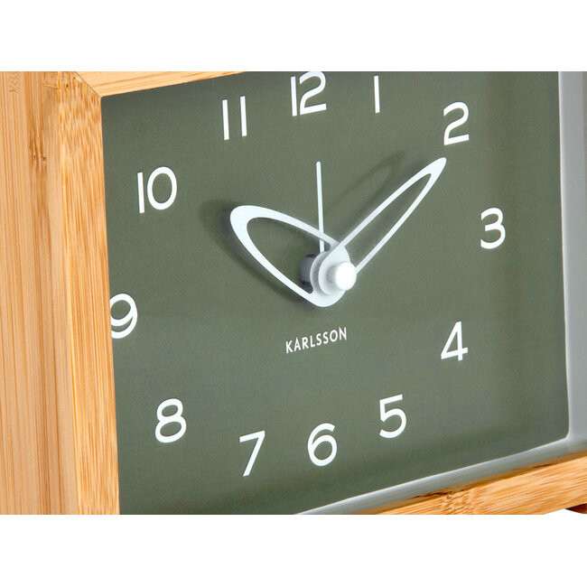 Karlsson - Alarm Clock Tipico - green