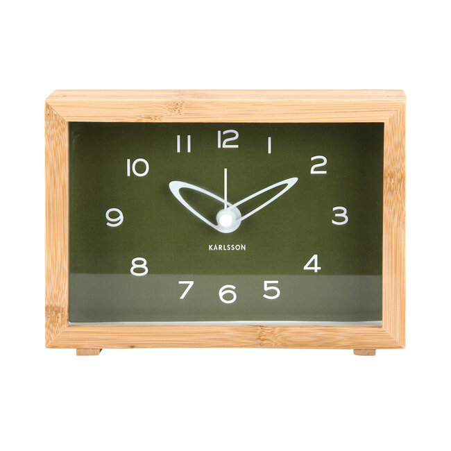 Karlsson - Alarm Clock Tipico - green