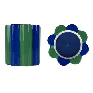 Que Rico Scented Candle Gracia - Amor Del Color Blue Que Rico Scented Candle Gracia - Amor Del Color Blue