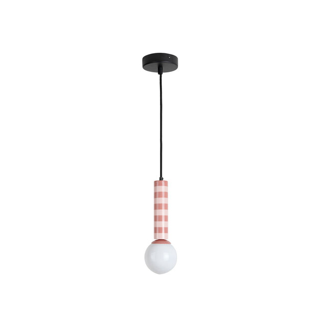 Leitmotiv - Lampe Suspendue Rayado - rose pâle