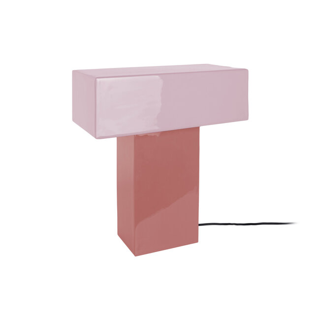 Leitmotiv - Lampe de Table Grato Recto - rose pâle