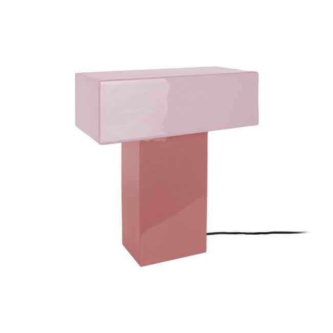 Leitmotiv - Tafellamp Grato Recto - zacht roze