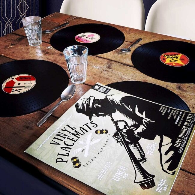 Sets de table Disque Vinyle - lot de 4