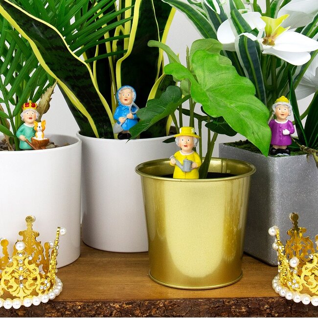 Gift Republic - Marqueurs de Pots de Plantes Royal Gardeners - ensemble de 4