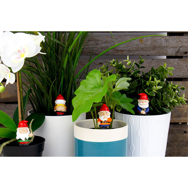 Gift Republic - Plant Markeerders Ondeugende Kabouter - set van 4