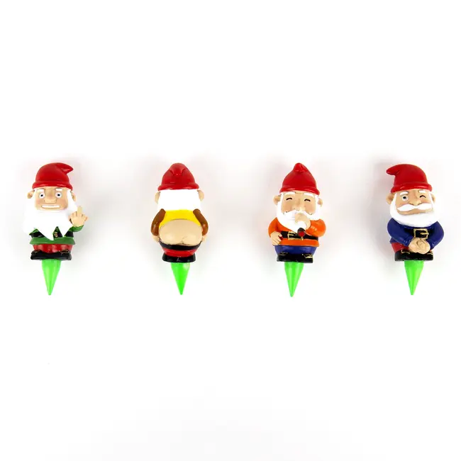 Gift Republic Marqueurs de Pots de Plantes Gnome Coquin
